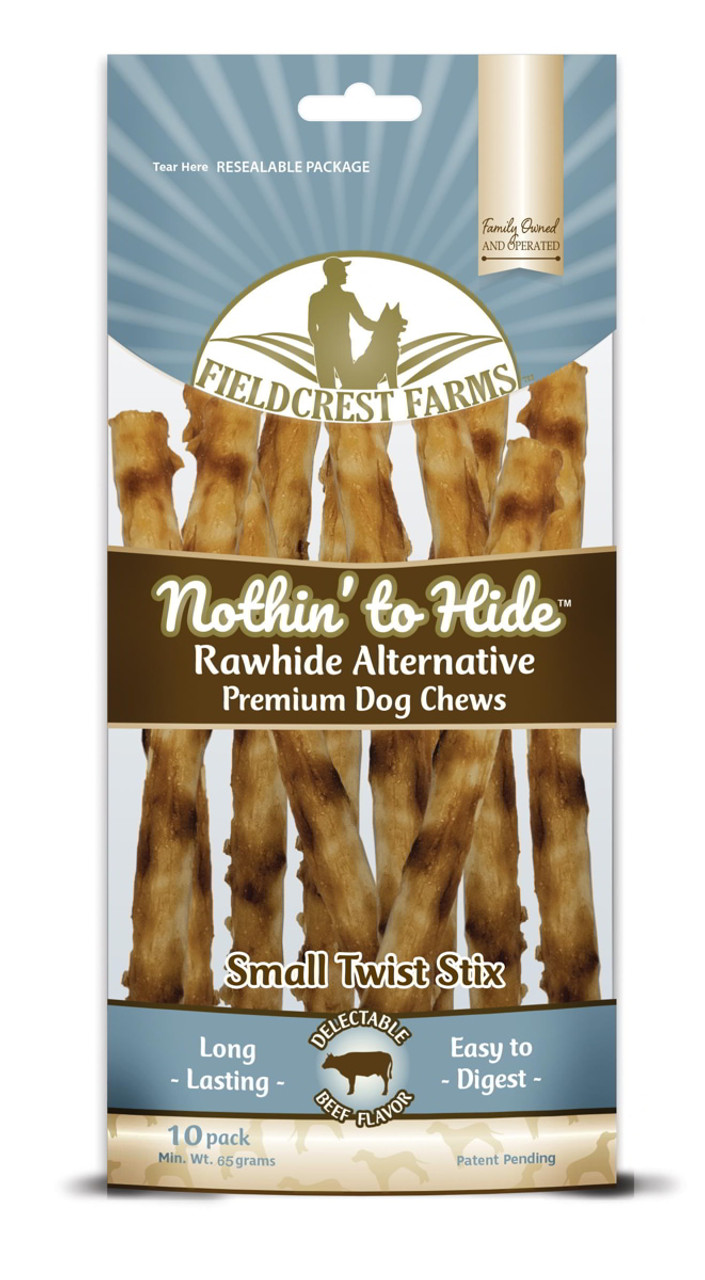 Fieldcrest Farms Nothin' To Hide Alternative Beef Small Twist Stix Dog Chew - 10 Count