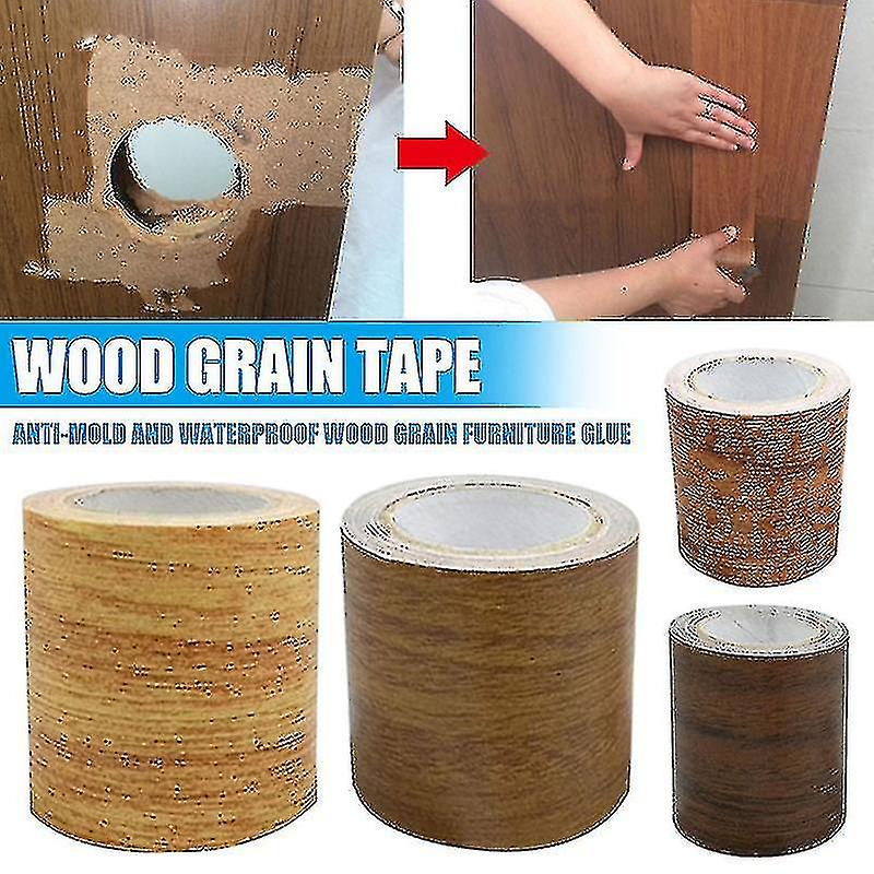 Woodgrain Repair Tape Patch Wood Textured Furniture Adhesive Tape Strong Stickiness Waterproof