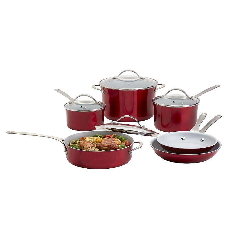 Frigidaire 10-pc. Pressed Aluminum Cookware Set