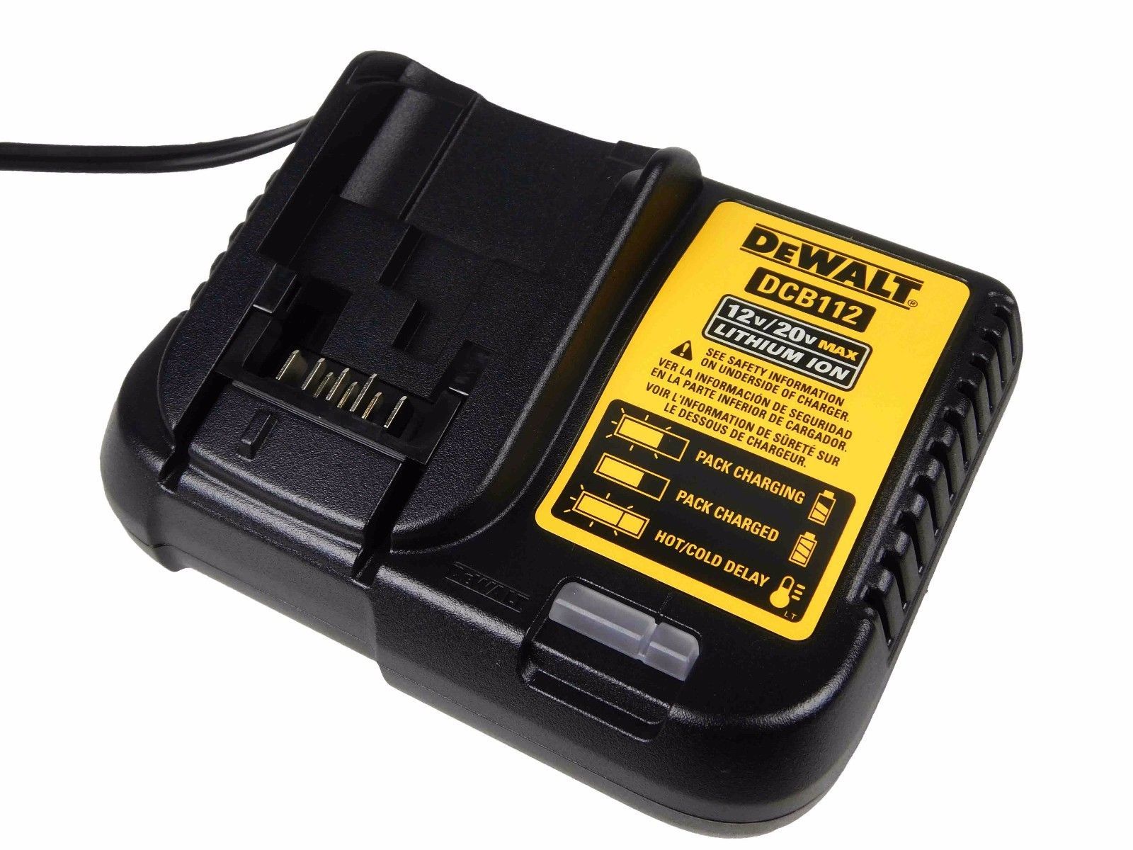 Dewalt 20V DCB112 Charger and 2 DCB203 Batteries