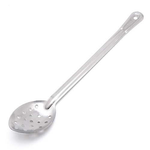 Browne BSR-15-P Buffet Serving Spoon Stainless Steel Pierced， 15