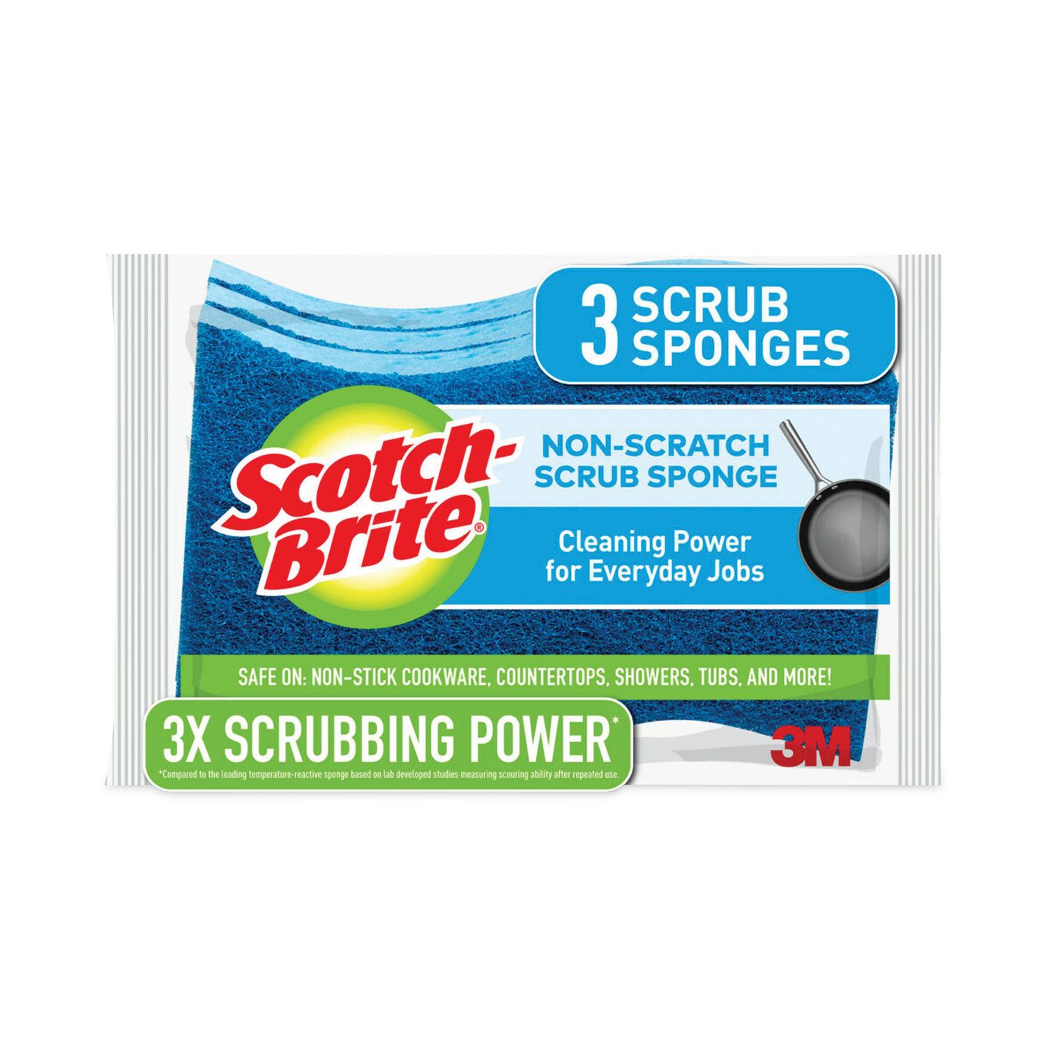 Non-Scratch Multi-Purpose Scrub Sponge by Scotch-Briteandreg; MMMMP38D