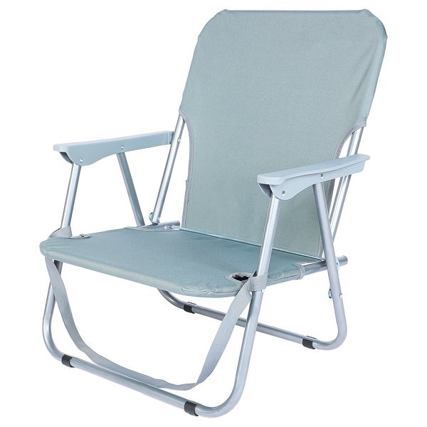 Folding Beach Adults， Portable Heavy-Duty Lawn Chairs Oxford Fabric and Steel Frame for Outdoors - Overstock - 37823567