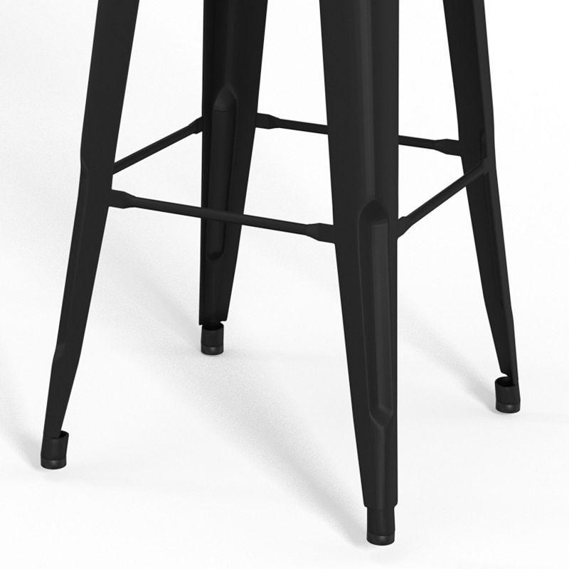 Simpli Home Fletcher Industrial Metal Bar Stool 2-Piece Set