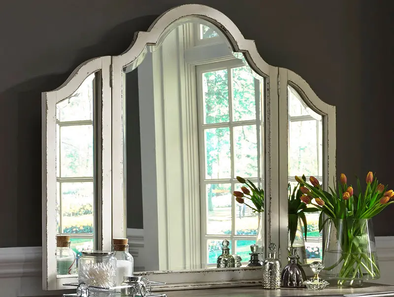 Magnolia Manor Antique White Vanity Mirror