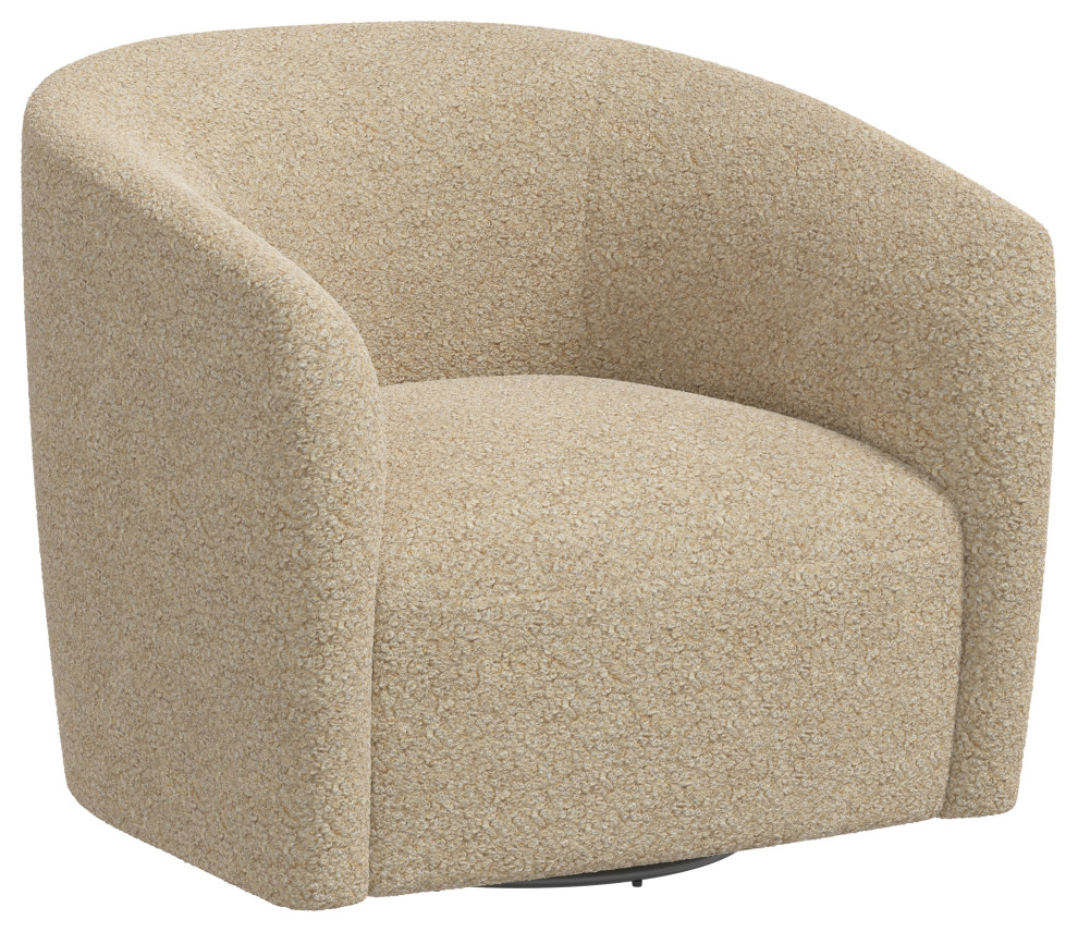 Swivel Chair  Dolly Toast   Transitional   Armchairs And Accent Chairs   by Skyline Furniture Mfg Inc  Houzz