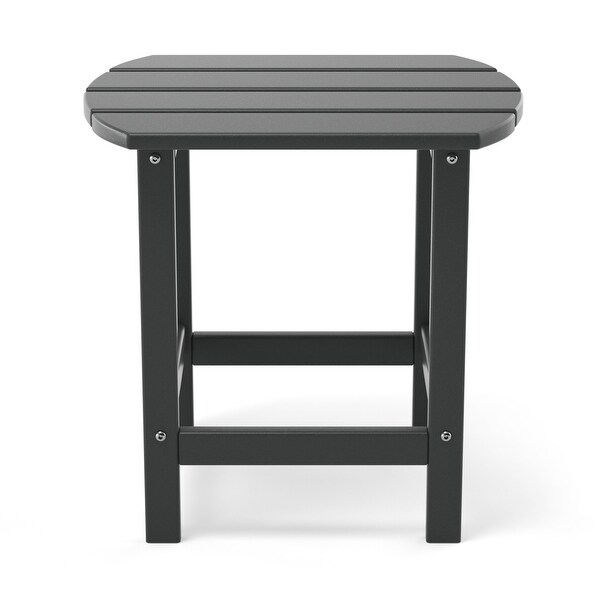 Adirondack Outdoor Side Table，HDPE Plastic End Tables for Patio，Backyard，Pool，Easy Maintenance Weather Resistant