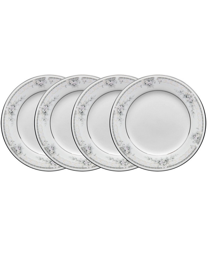 Noritake Sweet Leilani Set of 4 Bread Butter and Appetizer Plates Service For 4