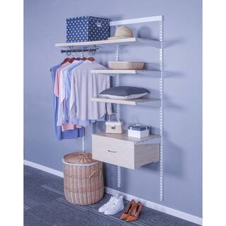 Everbilt Genevieve Birch Adjustable Closet Organizer Large Drawer Kit 90675