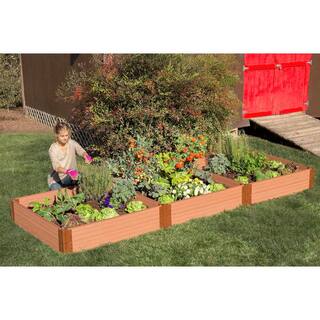 Frame It All 1 in. Profile Classic Sienna 4 ft. x 12 ft. x 11 in. Raised Garden Bed 300001400