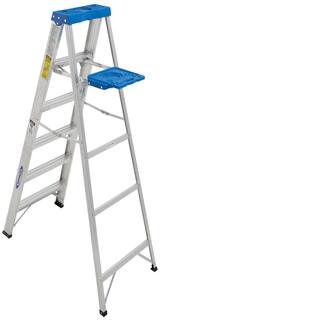 Werner 6 ft. Aluminum Step Ladder with 250 lb. Load Capacity Type I Duty Rating 366