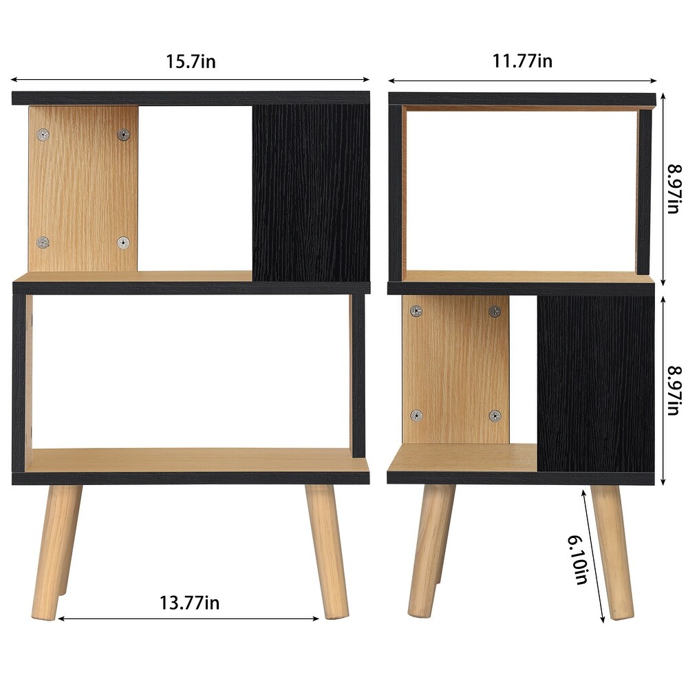 3 Tier Geometry Nightstand