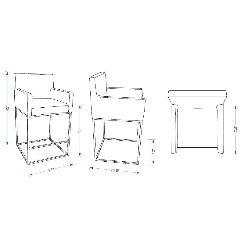 MANHATTAN COMFORT Ambassador Bar Stool