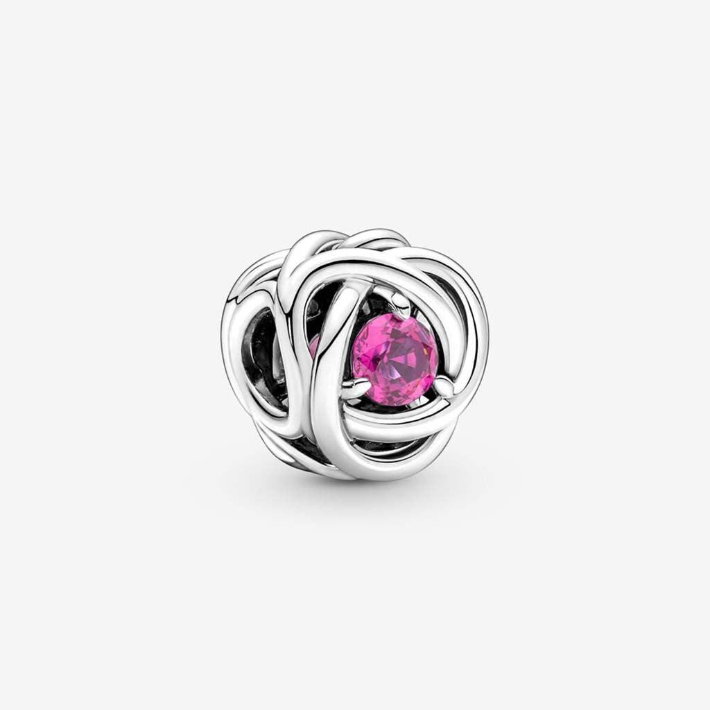 PANDORA  October Pink Eternity Circle Charm