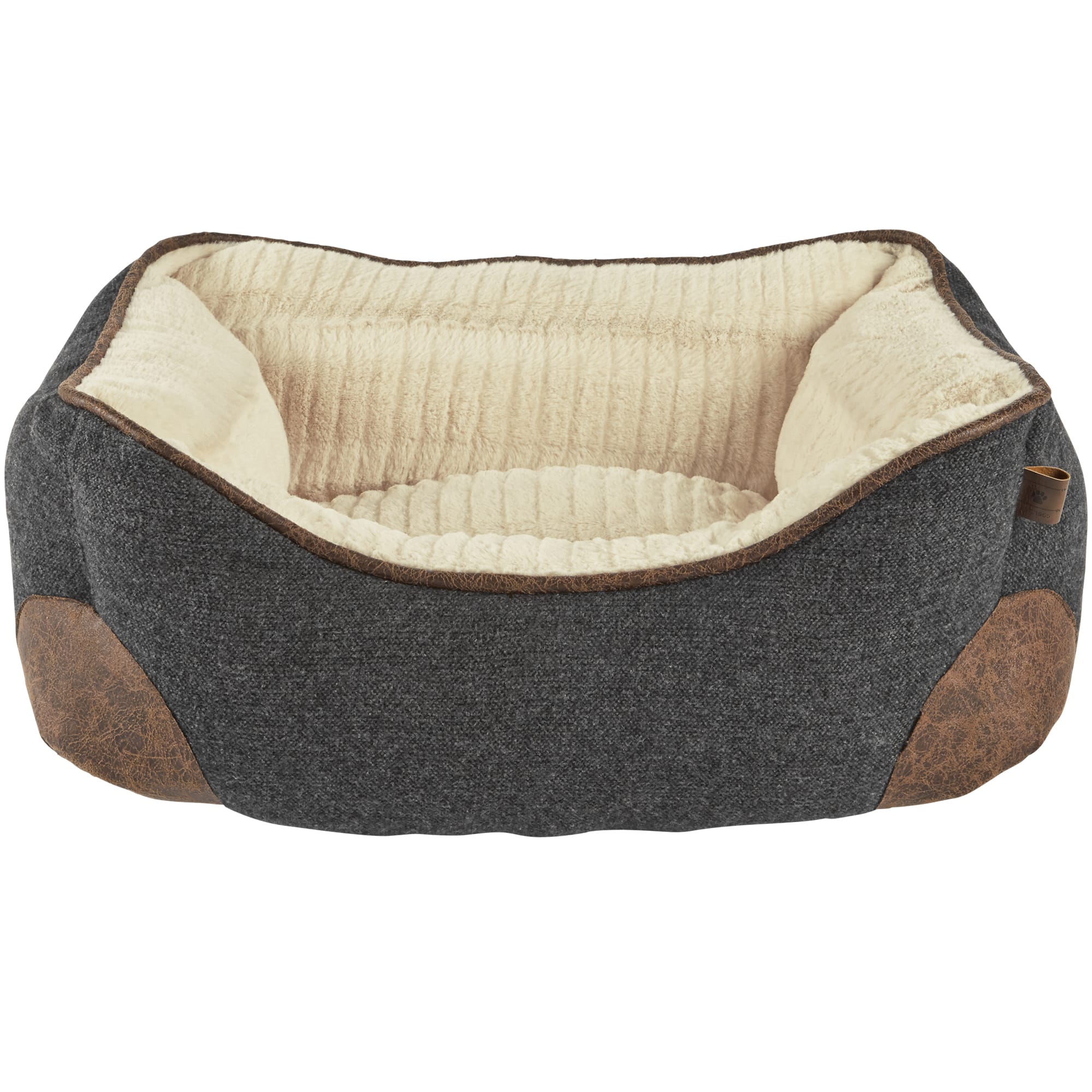 EveryYay Grey Nester Memory Foam Dog Bed， 24