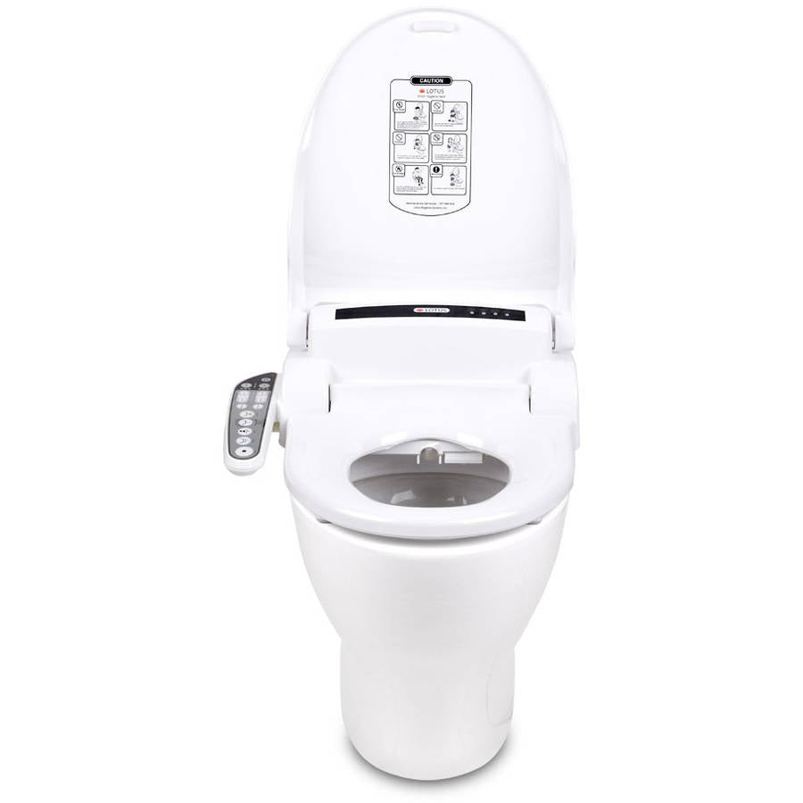 Lotus ATS-908 Round Smart Toilet Seat Bidet, White