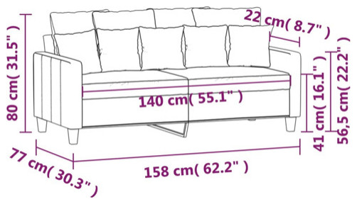 vidaXL Sofa Accent Living Room Single Sofa Chair with Armrest Light Gray Fabric   Transitional   Loveseats   by vidaXL LLC  Houzz