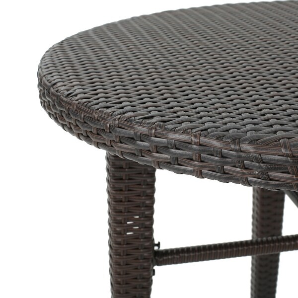 Rattan Round Bar Table