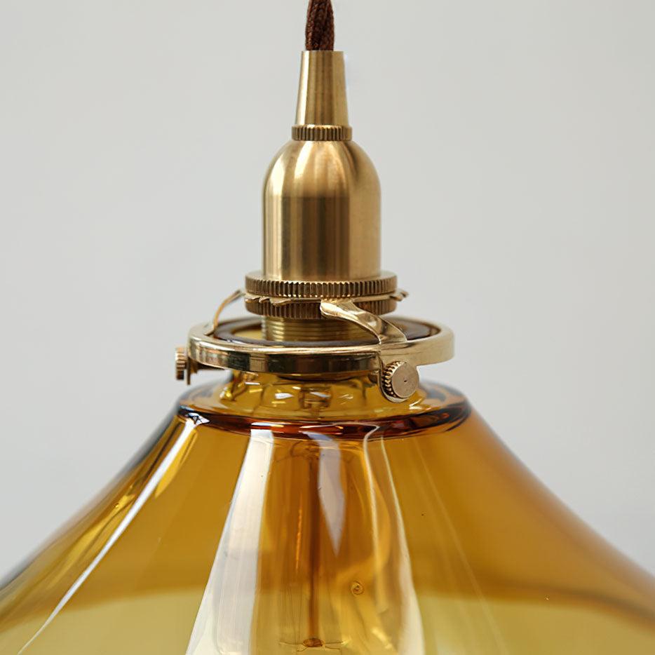 Amber Glass Pendant Light