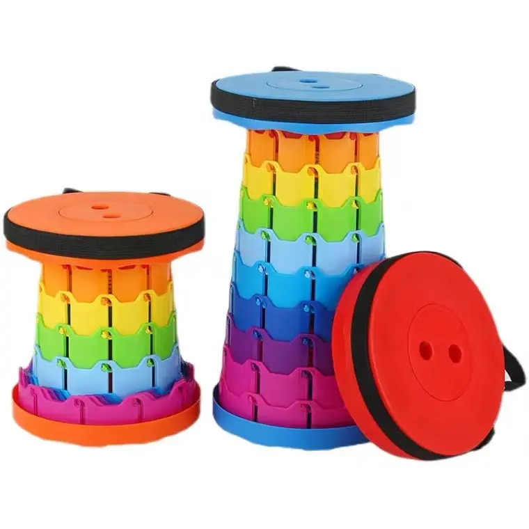 PP material plastic portable telescopiing picnic stool camp outdoor