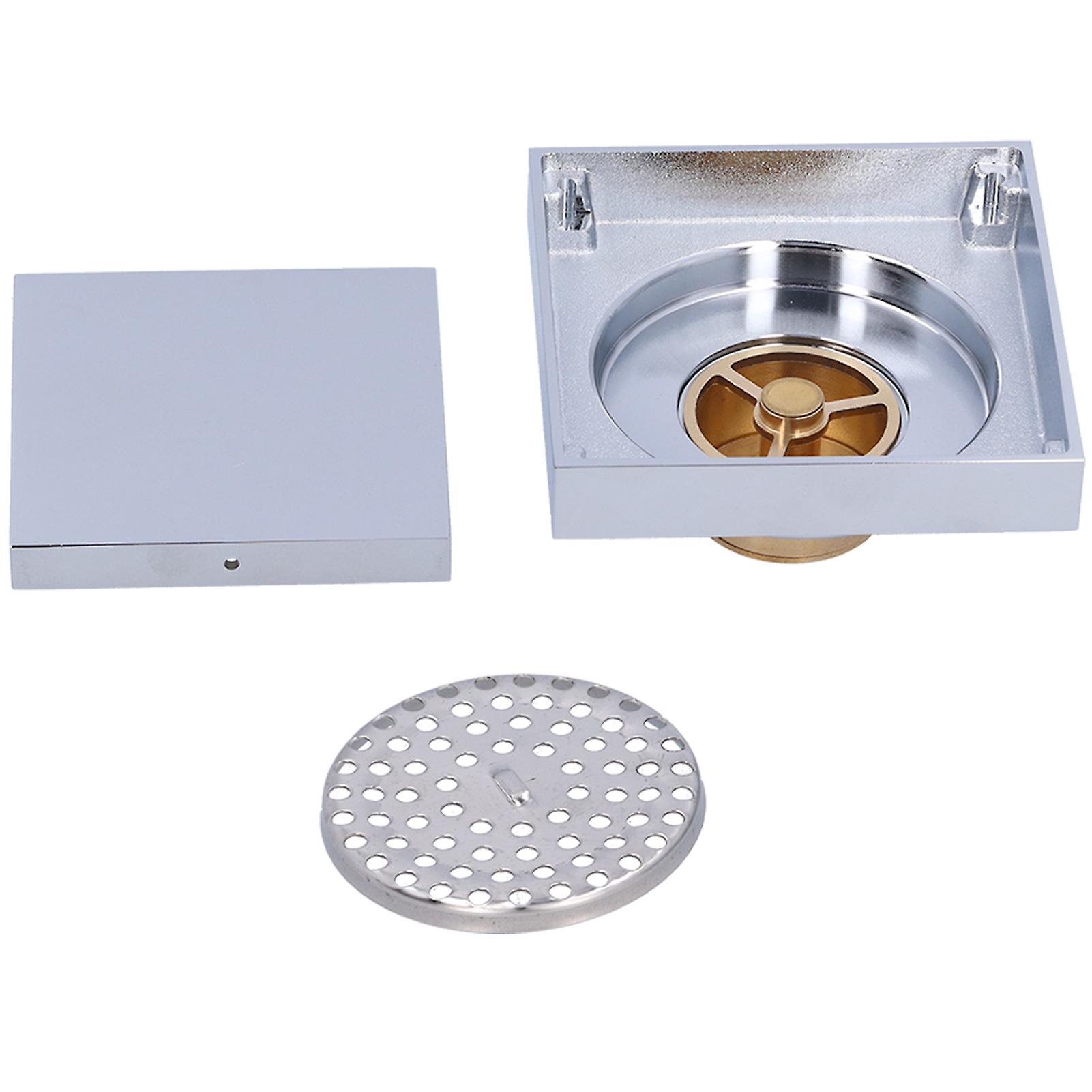 Electroplating Floor Drain Copper Floor Drain Strainer For Kitchen Bathroom Balcony