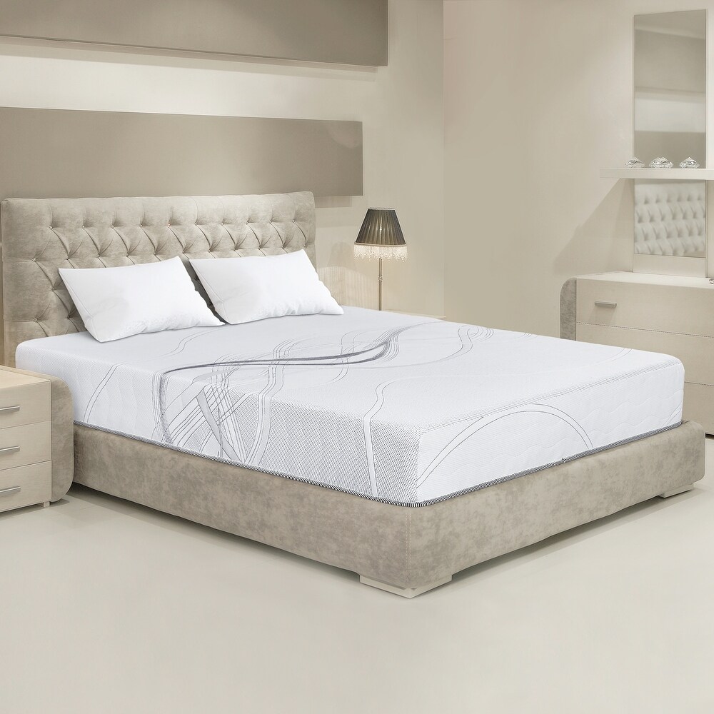 Sleeplanner 10 inch Hybrid Memory Foam Spring Mattress In a Box