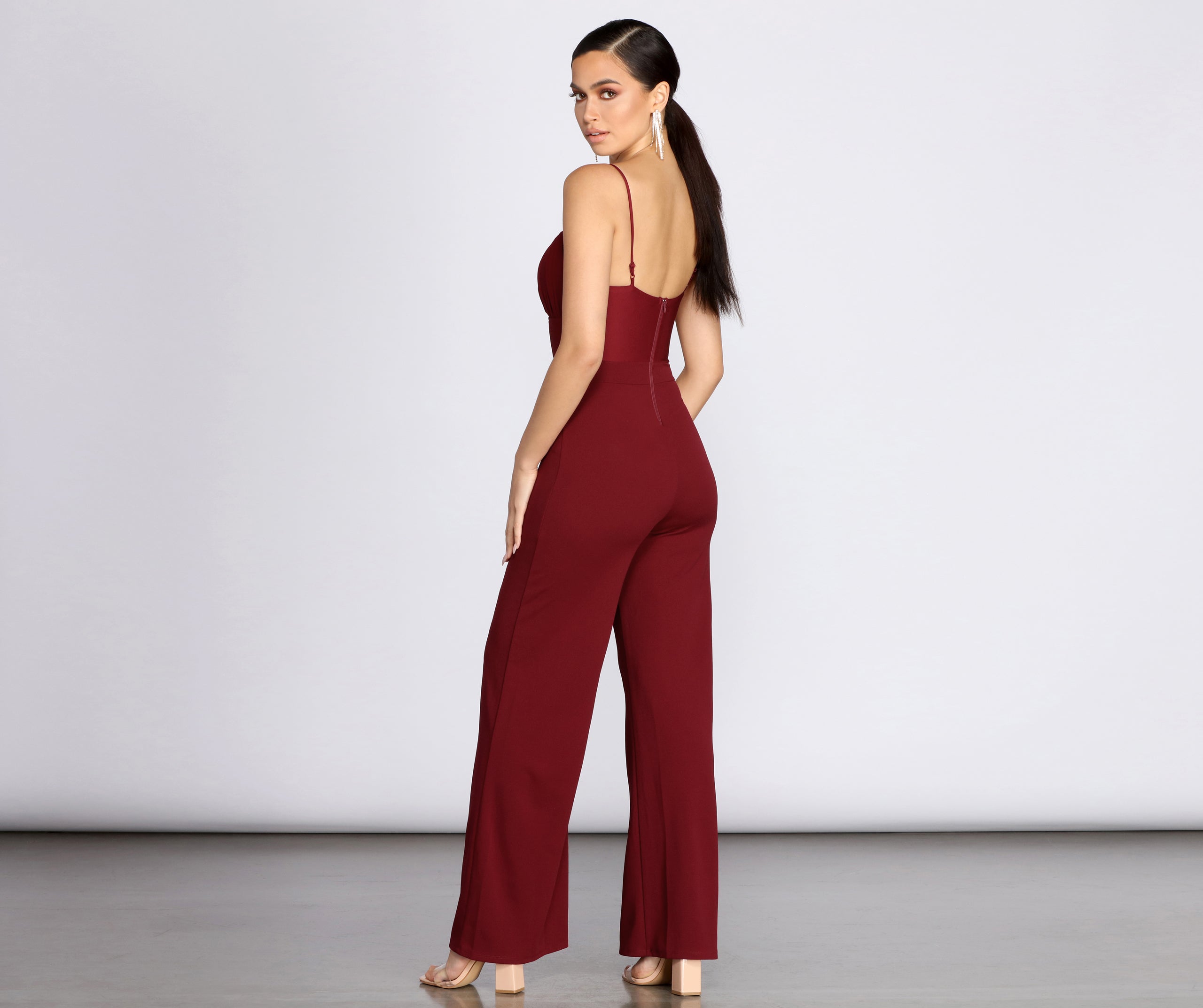 Ruched Bust Jumpsuit