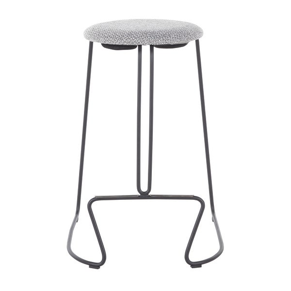 Strick and Bolton Anya Counter Stool in Black Metal - Set of 2