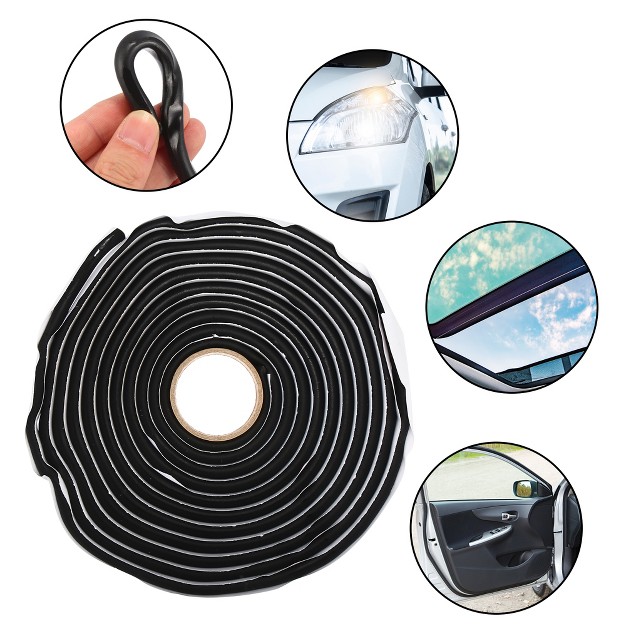 Unique Bargains Butyl Rubber Sealant Sound Deadening Rope Caulk Tape For Car Rv Windshield Headlight Door