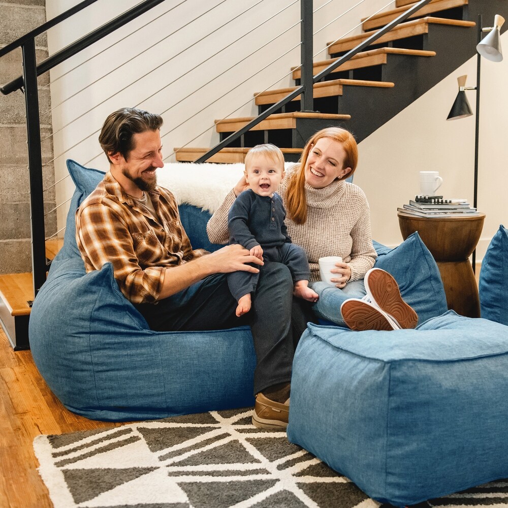 Big Joe Imperial Fufton Bean Bag Sofa   LARGE