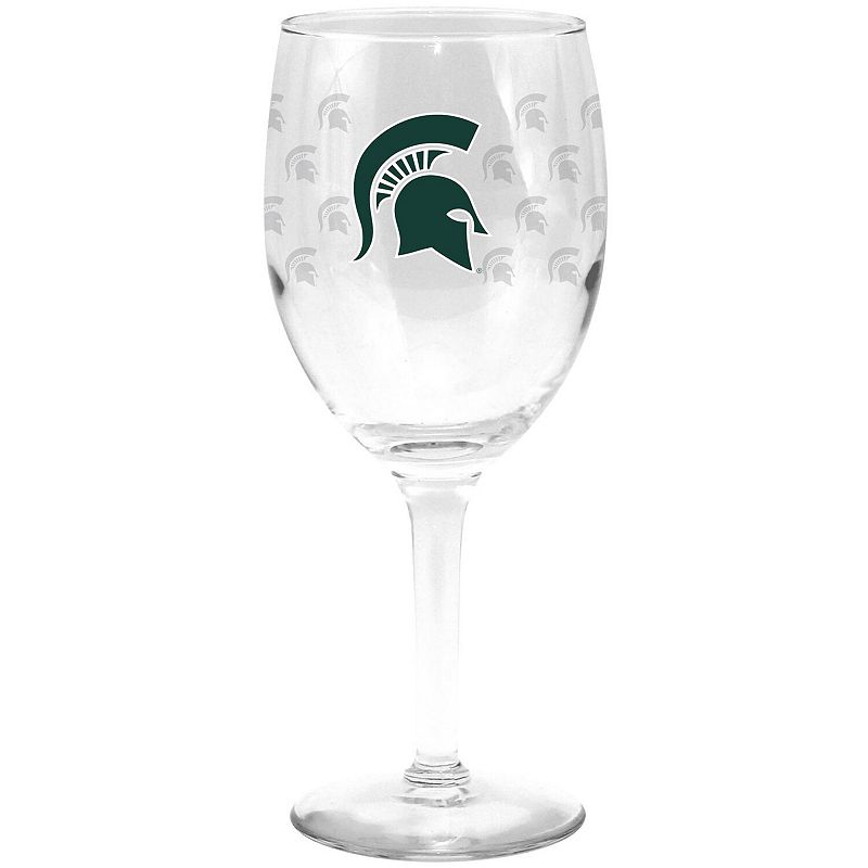 Michigan State Spartans 11oz. Mom Stemmed Wine Glass