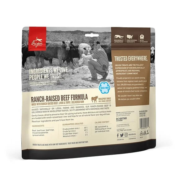 Freeze Dried Ranch Raised Beef Dog Treats;