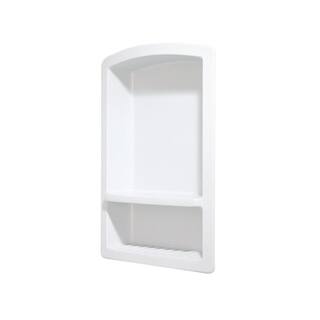 Swan Recessed Solid Surface Soap Dish in White RS-2215-010