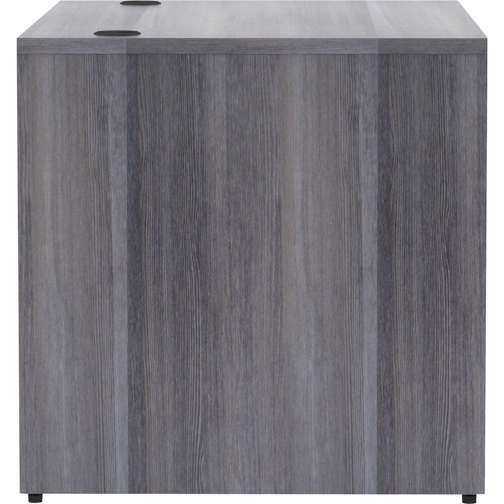 Lorell Weathered Charcoal Laminate Desk Shell