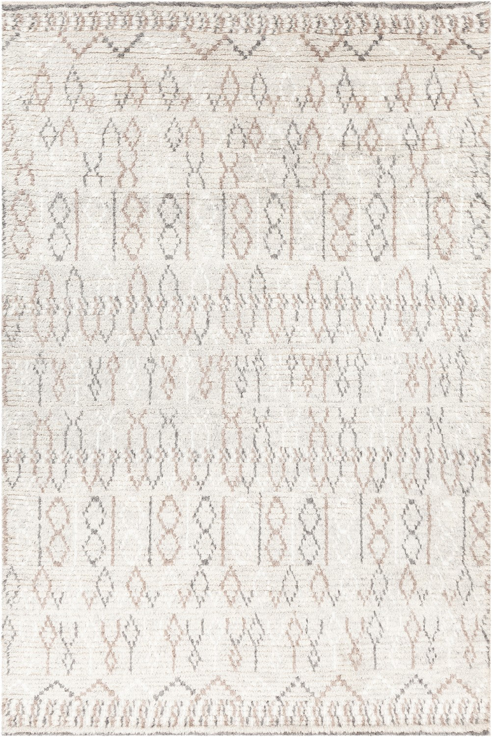 Glynis Brown/Grey/Beige Hand Knotted Rug