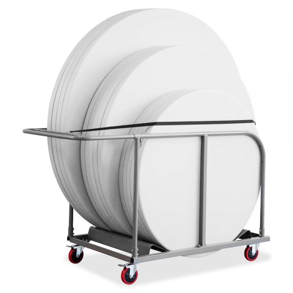 Lorell Round Planet Table Trolley Cart