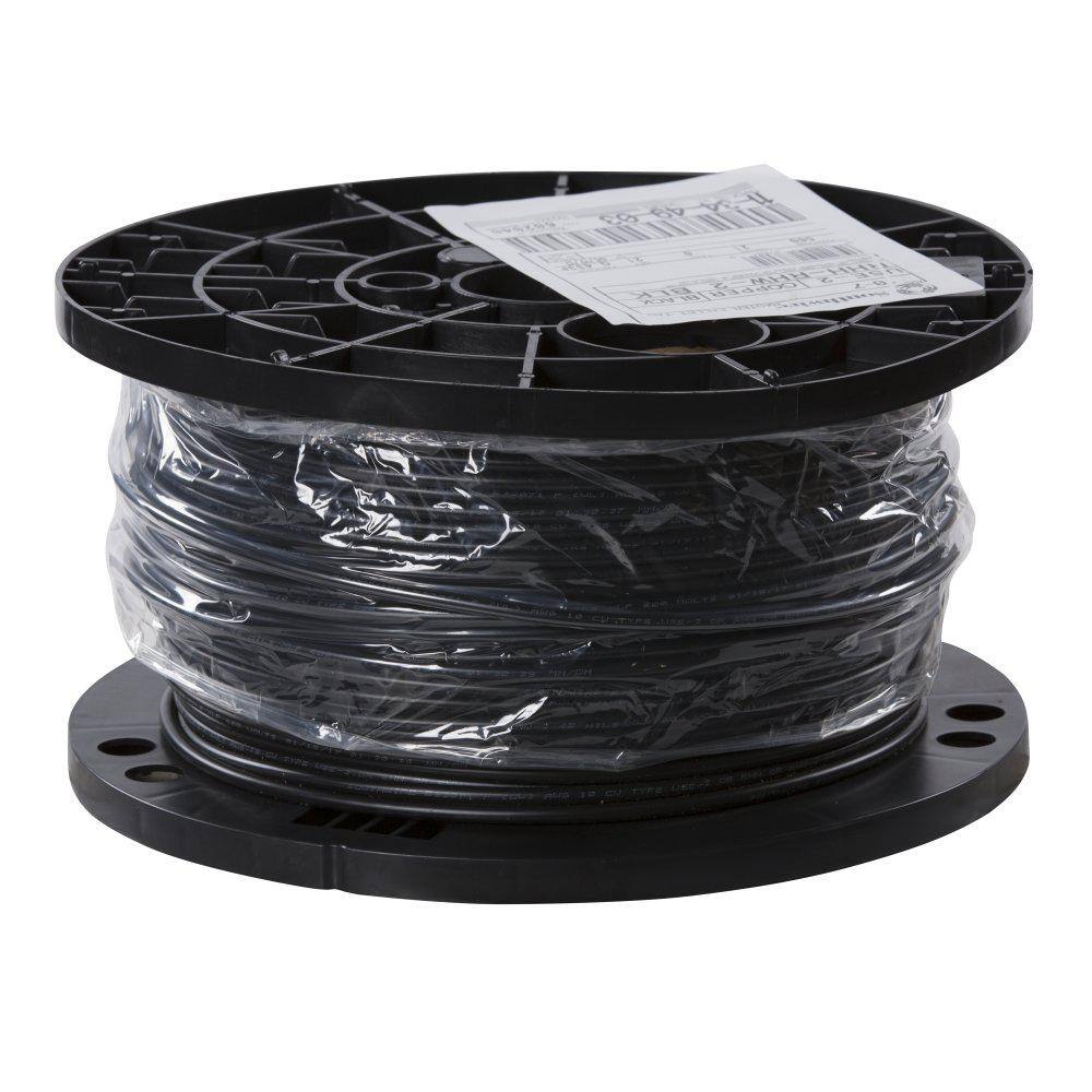 Southwire 500 ft. 10 Black Stranded CU USE-2 Cable 11344903