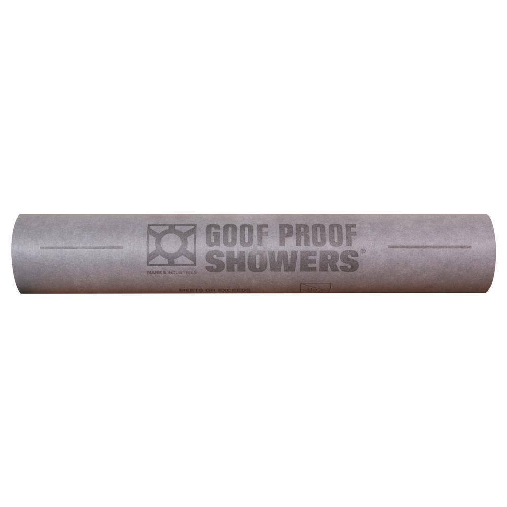 Goof Proof Shower Goof Proof Waterproofing Sheet Membrane Underlayment 3 ft. 3 in. x 98 ft. 5 in. x 20mil GPSM-3'3x98'5