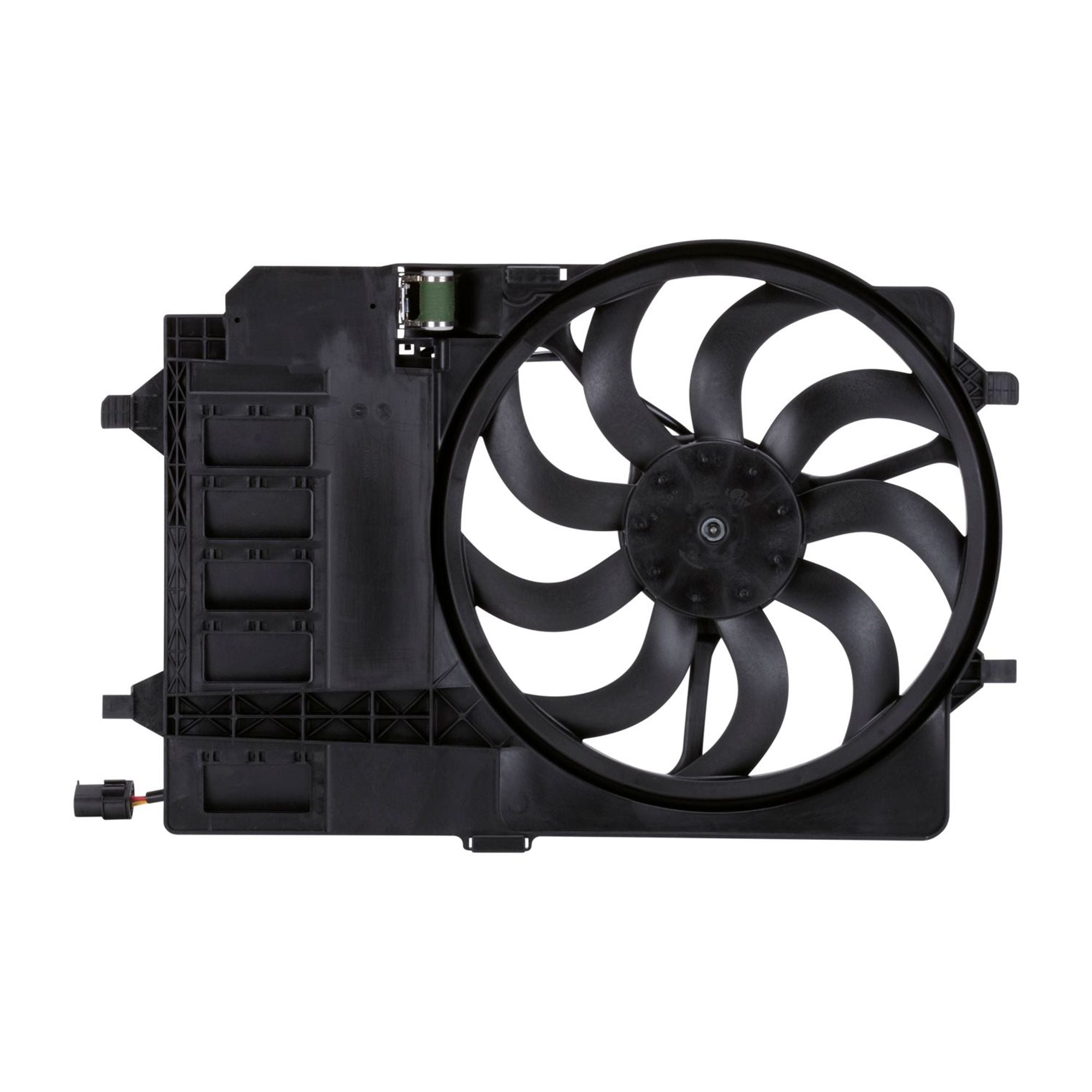 TYC 621080 Dual Radiator and Condenser Fan Assembly for Mini Cooper 17 11 7 il Fits 2006 Mini Cooper