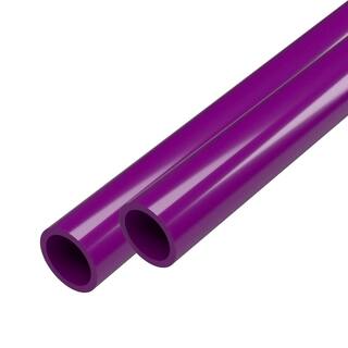 Formufit 12 in. x 5 ft. Furniture Grade Schedule 40 PVC Pipe in Purple (2-Pack) P012FGP-PU-5x2