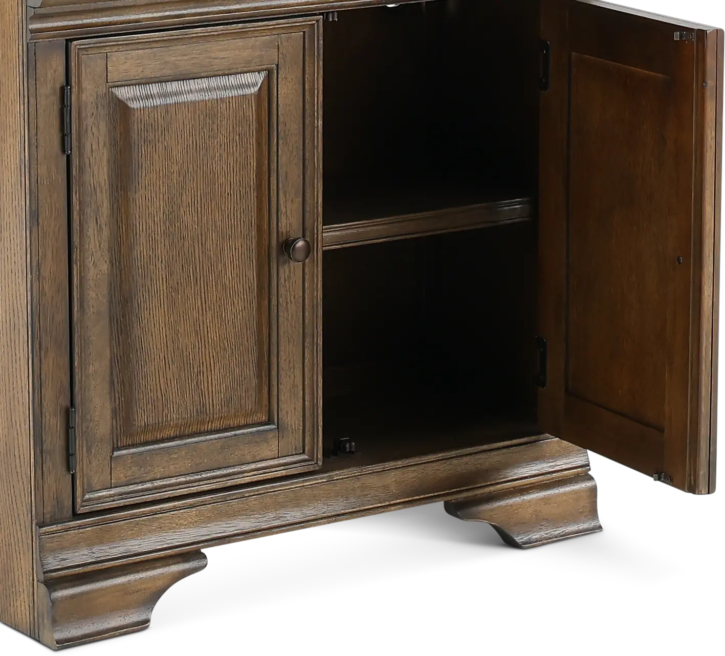 Arcadia Chestnut Brown Bookshelf with Doors