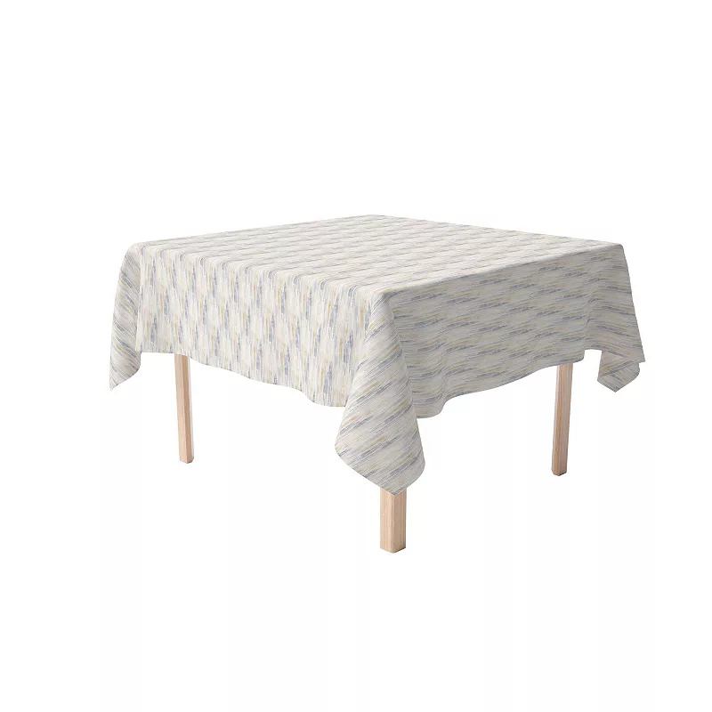 Square Tablecloth， 100% Polyester， 70x70， Natural Brush Stroke