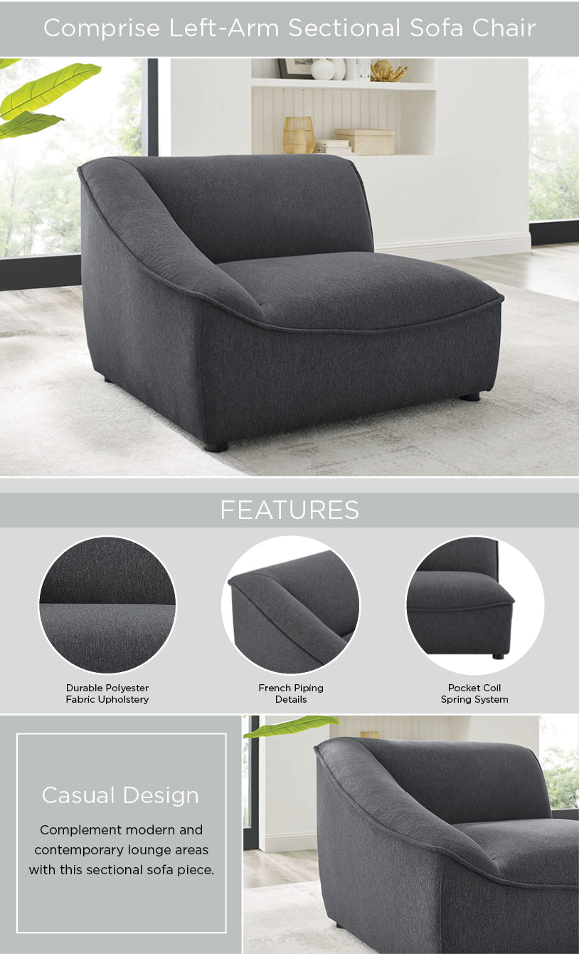 Comprise Left-Arm Sectional Sofa Chair-EEI-4415