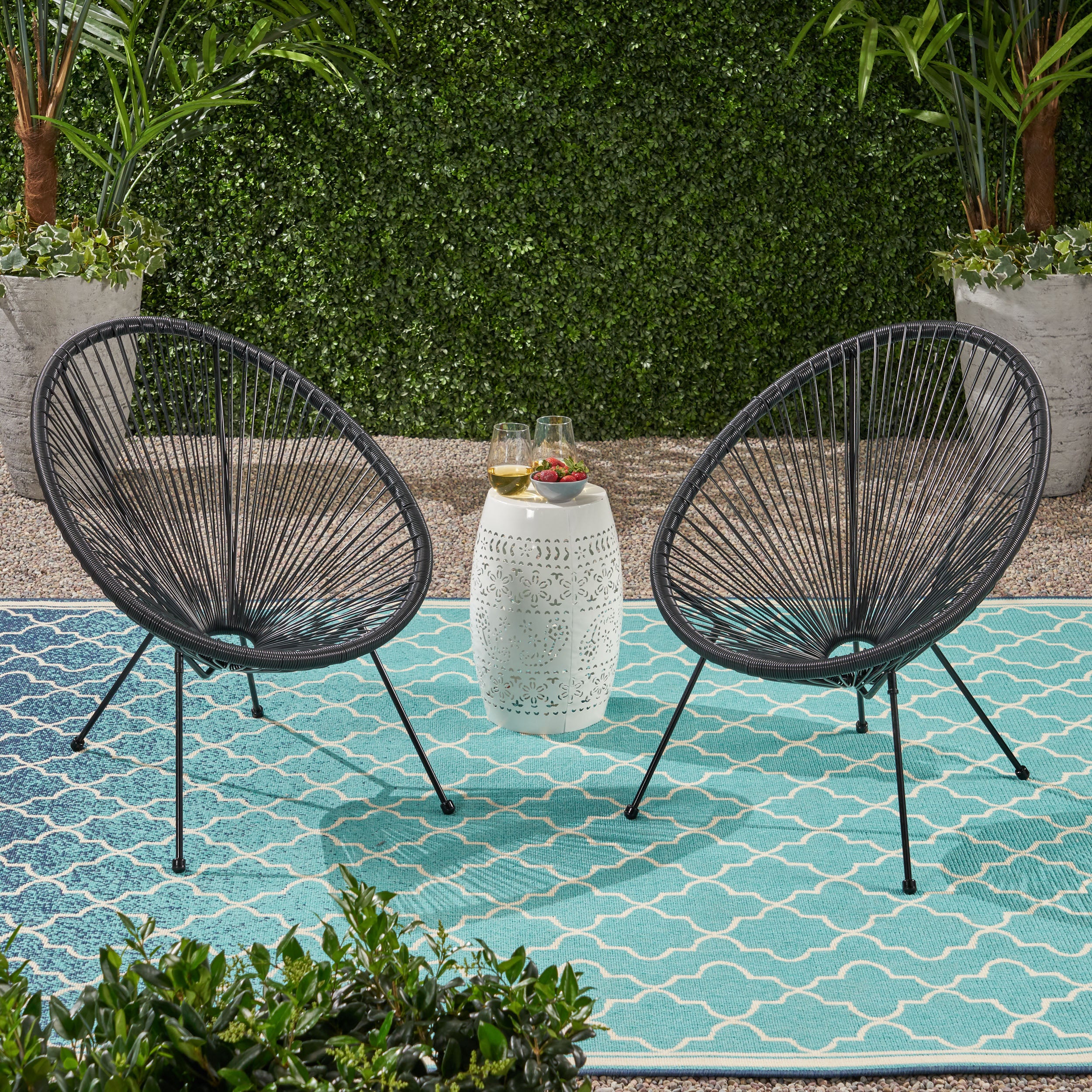 Major Outdoor Mexican String Weave Chair (Set of 2)