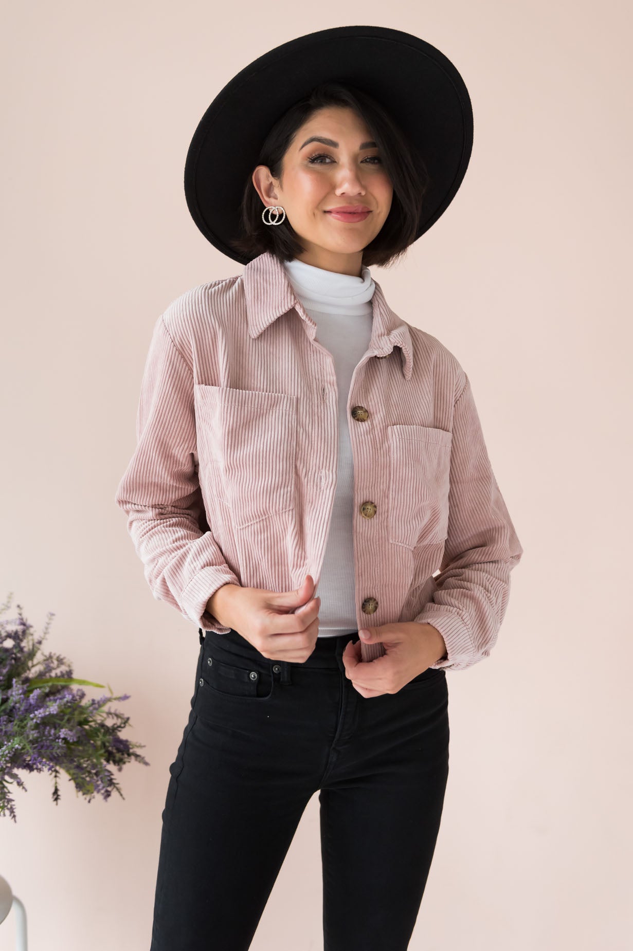 Trendy Vibes Modest Corduroy Jacket