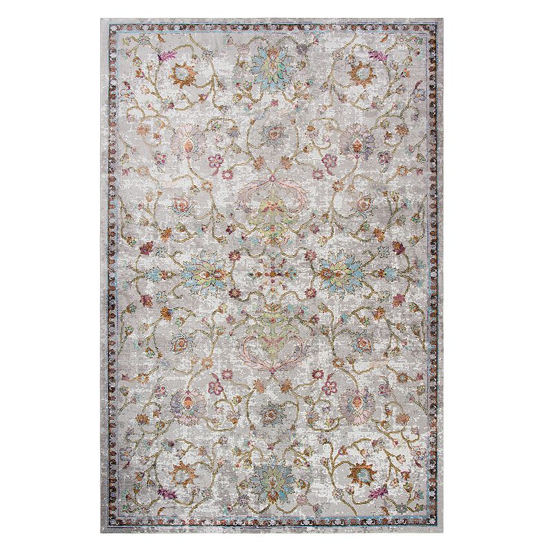 Rizzy Home Princeton Distressed Floral Rug