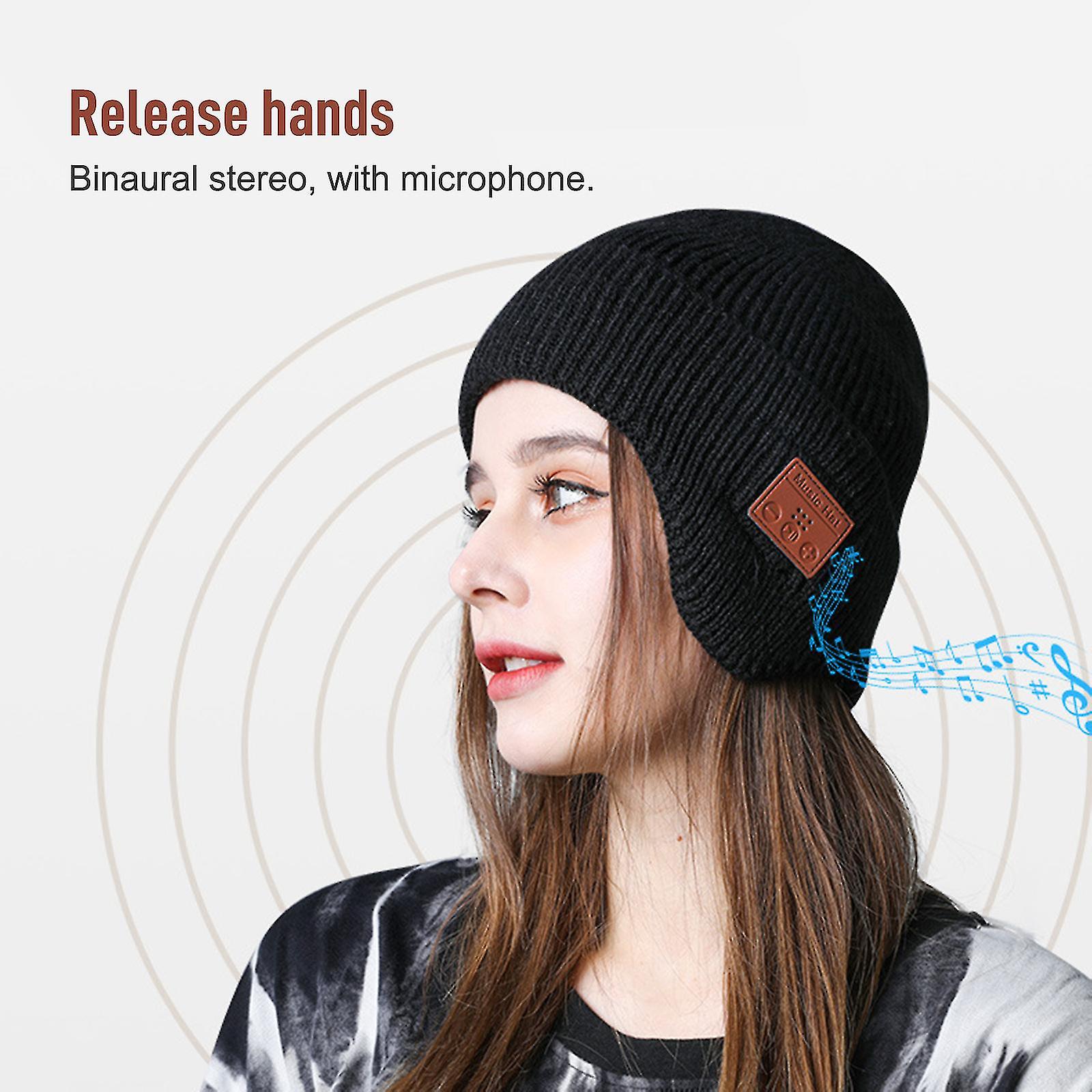 With Microphone Bluetooth Beanie Gifts Men/women For Handsfree Call Winter Unisex Portable Headset Headband