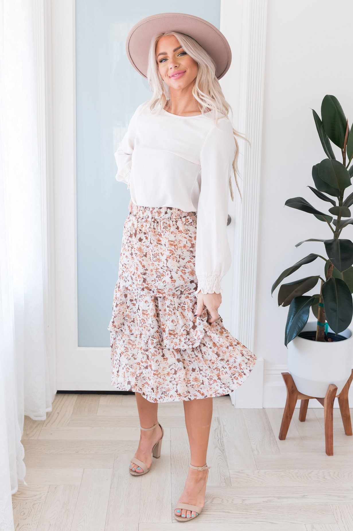 Out Of This World Modest Ruffle Skirt