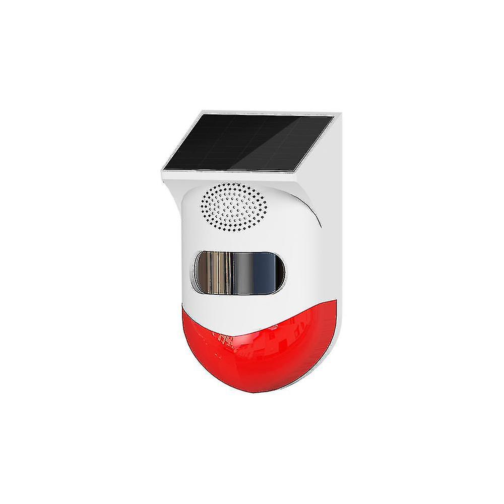 Wireless Alarm With Solar-powered 120 Db Motion Detector Battqx