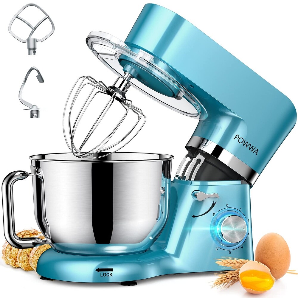 7.5 QT Electric Mixer  6+P Speed 660W Household Tilt Head Kitchen Food Mixers with Whisk for Baking  Cake  Cookie  Kneading